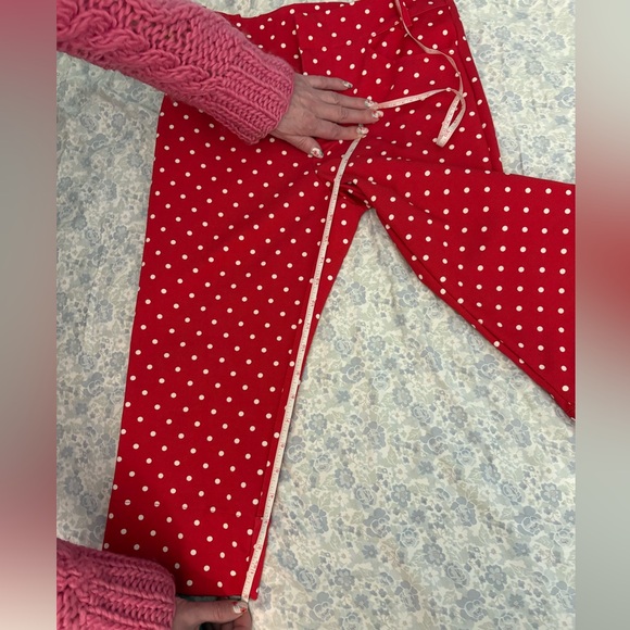 Free People Red and White Polka Dot Capris - Picture 5 of 8